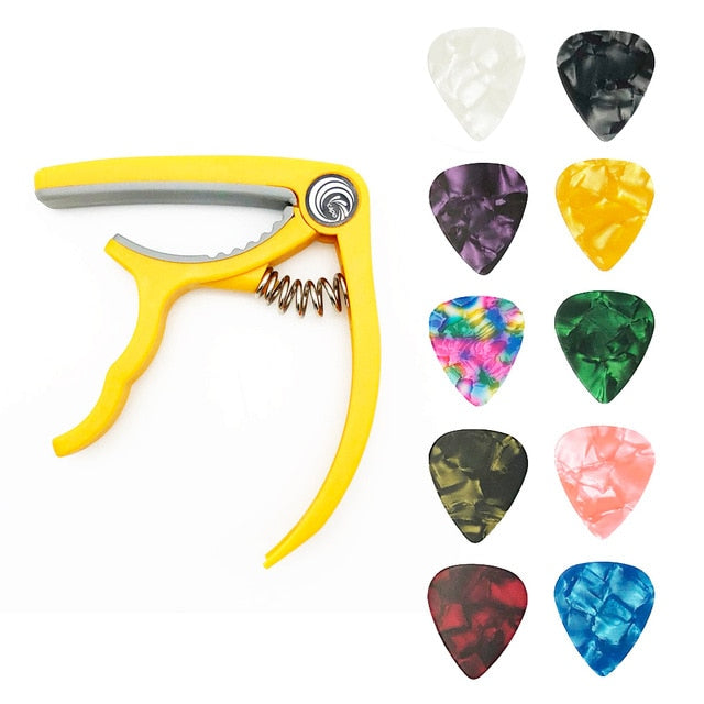 Guitar Plectrum+Capo