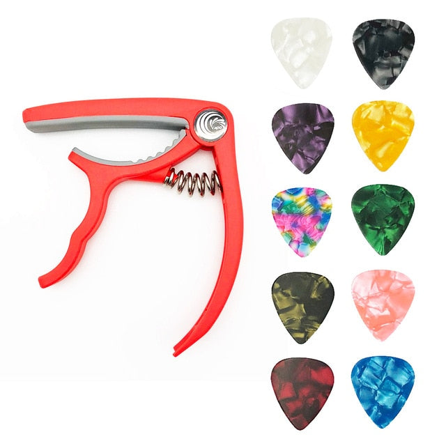 Guitar Plectrum+Capo