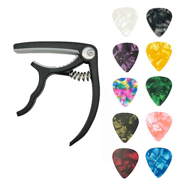 Guitar Plectrum+Capo