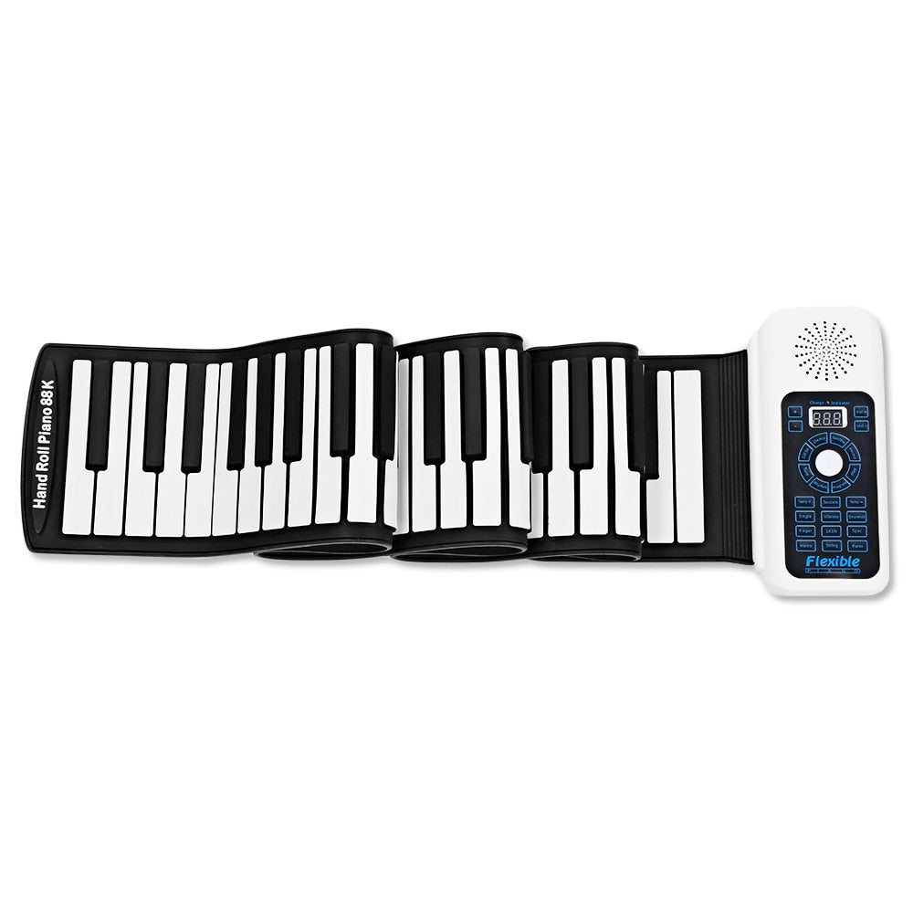 Portable Silicone 88 Keys Hand Roll Up Piano