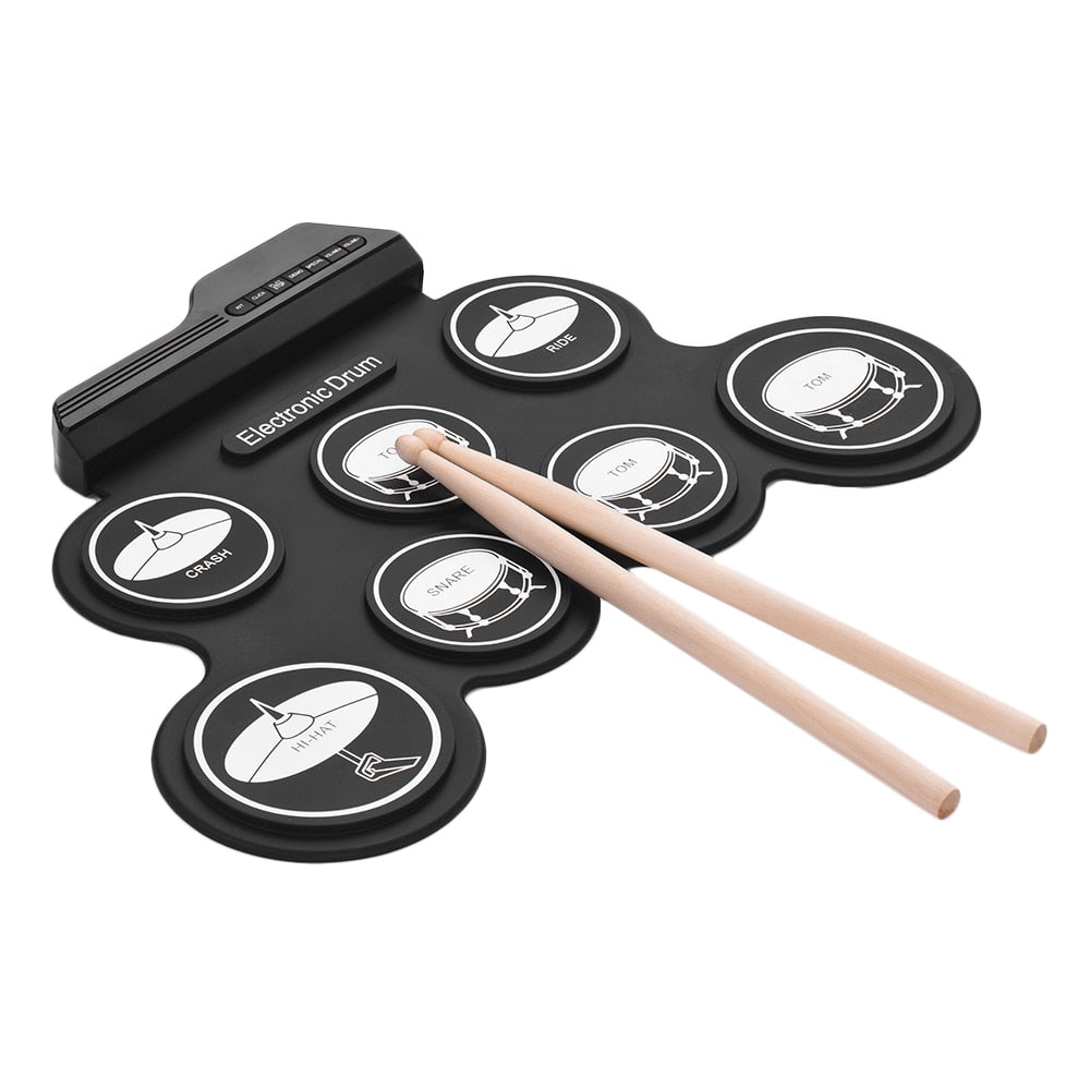 Compact Size USB Digital Roll-Up Drum Set