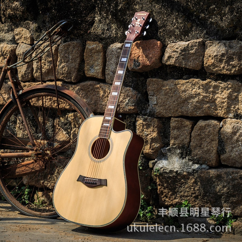 Natural Spruce 41-inch Folk Ballad Guitar